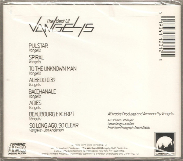 Vangelis - The Best Of Vangelis | Windham Hill Records (01934-11231-2) - 2