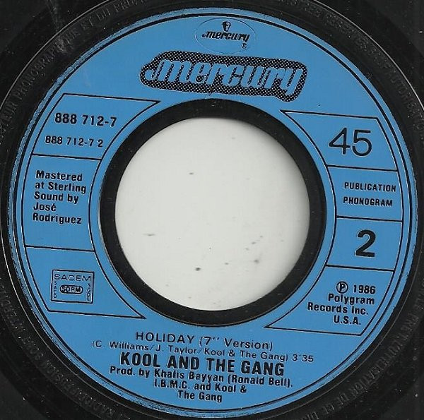 Kool & The Gang - Holiday | Mercury (888 712-7) - 2