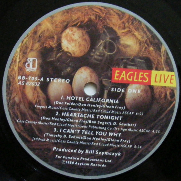 Eagles - Eagles Live | Asylum Records (AS 62 032) - 3