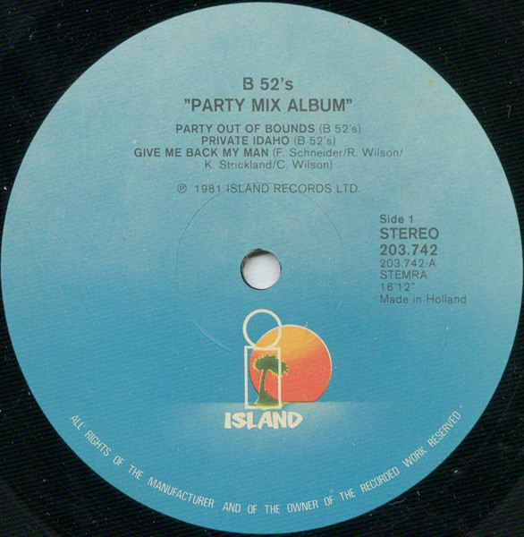 The B-52's - Party Mix! | Island Records (203.742) - 3 The B-52's - Party Mix! | Island Records (203.742) - 3