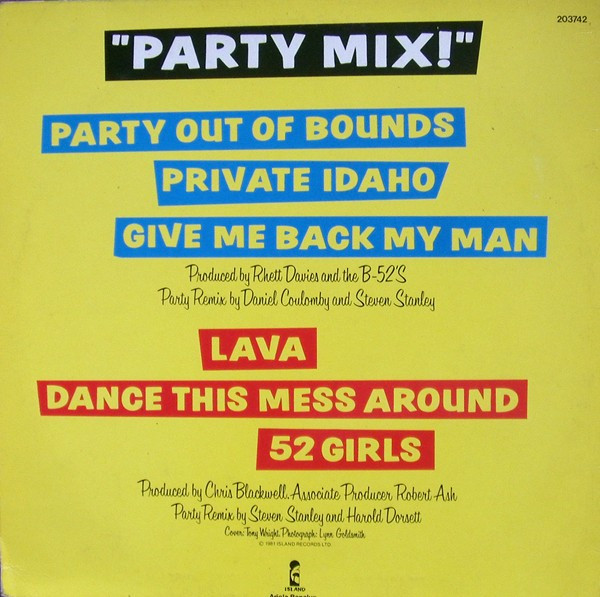 The B-52's - Party Mix! | Island Records (203.742) - 2 The B-52's - Party Mix! | Island Records (203.742) - 2