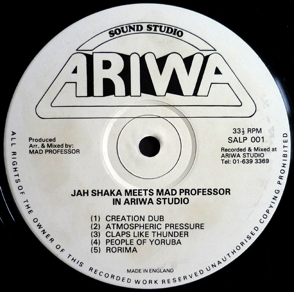 Jah Shaka Meets Mad Professor - At Ariwa Sounds | Jah Shaka Music (SALP 001) - 2 Jah Shaka Meets Mad Professor - At Ariwa Sounds | Jah Shaka Music (SALP 001) - 2