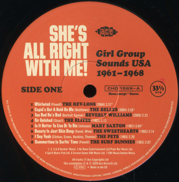 Various - She's All Right With Me! Girl Group Sounds USA 1961-1968 | Ace (CHD 1569) - 3