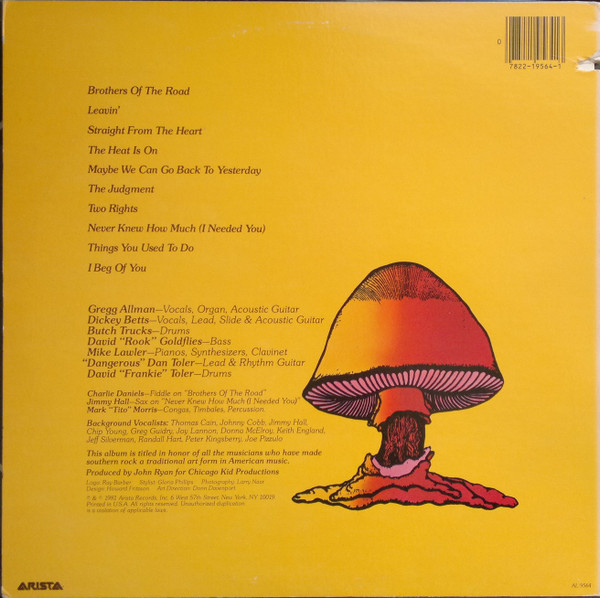 The Allman Brothers Band - Brothers Of The Road | Arista (AL 9564) - 2 The Allman Brothers Band - Brothers Of The Road | Arista (AL 9564) - 2