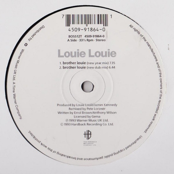 Louie Louie - Brother Louie | The Hardback Recording Company Ltd. (BOSS 12T) - 3 Louie Louie - Brother Louie | The Hardback Recording Company Ltd. (BOSS 12T) - 3