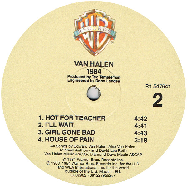 Van Halen - 1984 | Warner Bros. Records (081227955267) - 4
