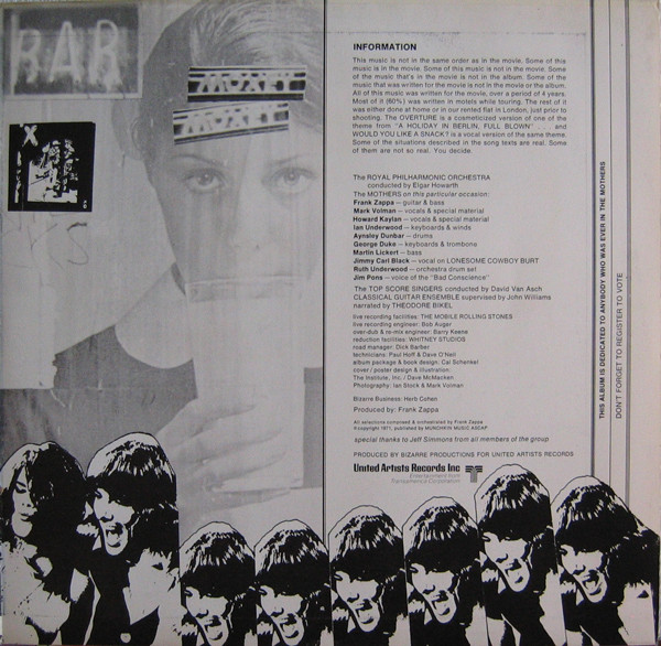 Frank Zappa - 200 Motels | United Artists Records (UAS 29 218/19 XD) - 4