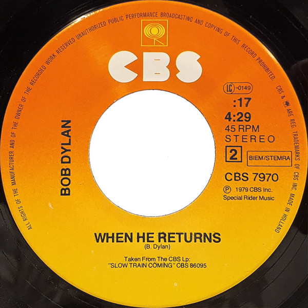 Bob Dylan - Man Gave Names To All The Animals | CBS (7970) - 4 Bob Dylan - Man Gave Names To All The Animals | CBS (7970) - 4