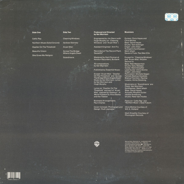 Van Morrison - Beautiful Vision | Warner Bros. Records (BSK 3652) - 2 Van Morrison - Beautiful Vision | Warner Bros. Records (BSK 3652) - 2