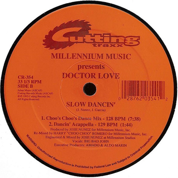 Millenium Presents Doctor Love - Slow Dancin' | Cutting Traxx (CR-354) - 2
