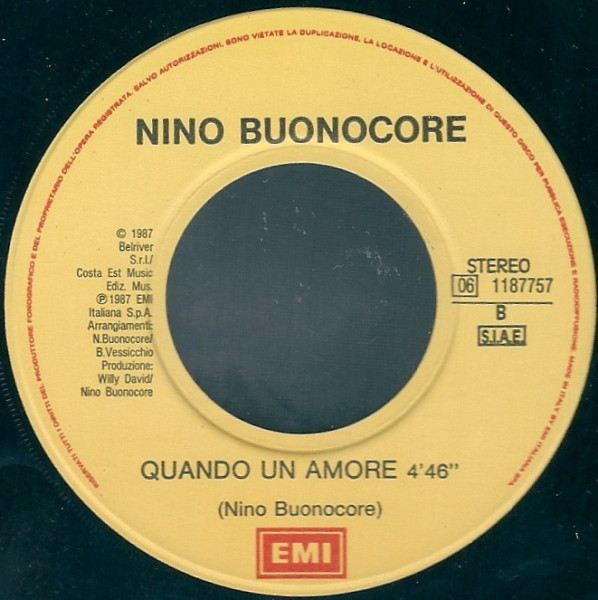 Nino Buonocore - Rosanna | EMI (06 1187757) - 3
