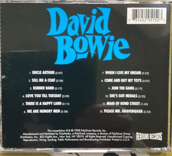 David Bowie - David Bowie | Rebound Records (314 520 515-2) - 3