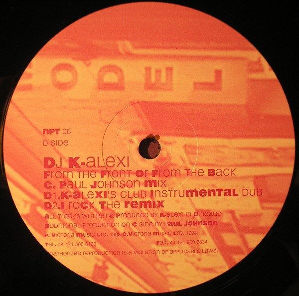 K-Alexi - From The Front Or From The Back | Nepenta (NPT 06) - 3 K-Alexi - From The Front Or From The Back | Nepenta (NPT 06) - 3