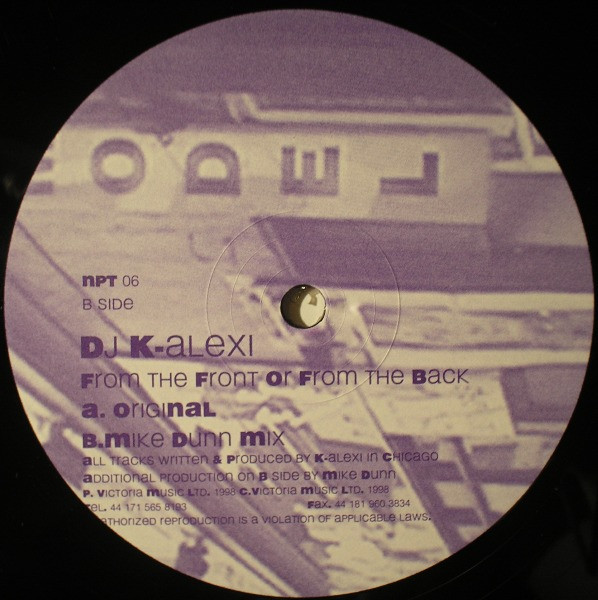 K-Alexi - From The Front Or From The Back | Nepenta (NPT 06) - main K-Alexi - From The Front Or From The Back | Nepenta (NPT 06) - main
