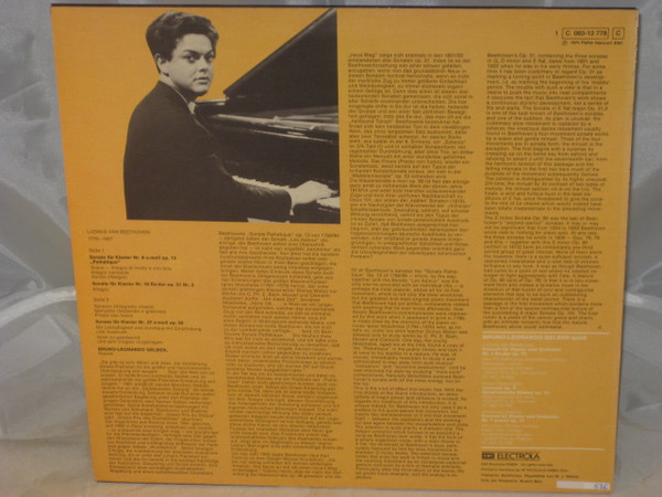Ludwig van Beethoven - Bruno Leonardo Gelber - Klavier-Sonaten Nr. 18, Nr. 27, Nr. 8 "Pathetique" | EMI Electrola (1C 063-12 778) - 2 Ludwig van Beethoven - Bruno Leonardo Gelber - Klavier-Sonaten Nr. 18, Nr. 27, Nr. 8 "Pathetique" | EMI Electrola (1C 063-12 778) - 2