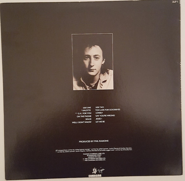 Julian Lennon - Valotte | Virgin (JLLP 1) - 2 Julian Lennon - Valotte | Virgin (JLLP 1) - 2