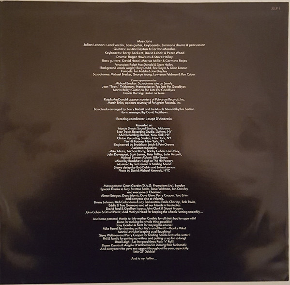 Julian Lennon - Valotte | Virgin (JLLP 1) - 3 Julian Lennon - Valotte | Virgin (JLLP 1) - 3