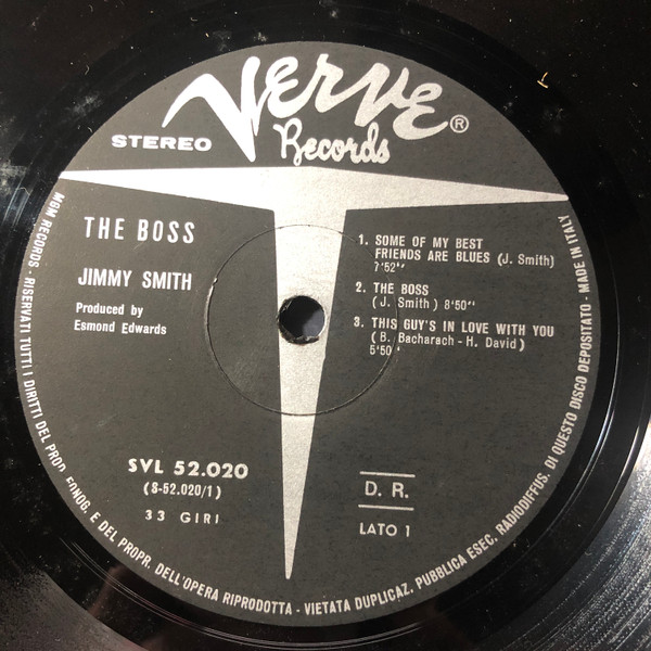 Jimmy Smith - The Boss | Verve Records (SVL 52.020) - 3 Jimmy Smith - The Boss | Verve Records (SVL 52.020) - 3