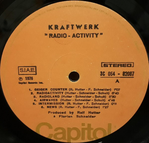Kraftwerk - Radio-Activity | Capitol Records (3C 064-82087) - 3