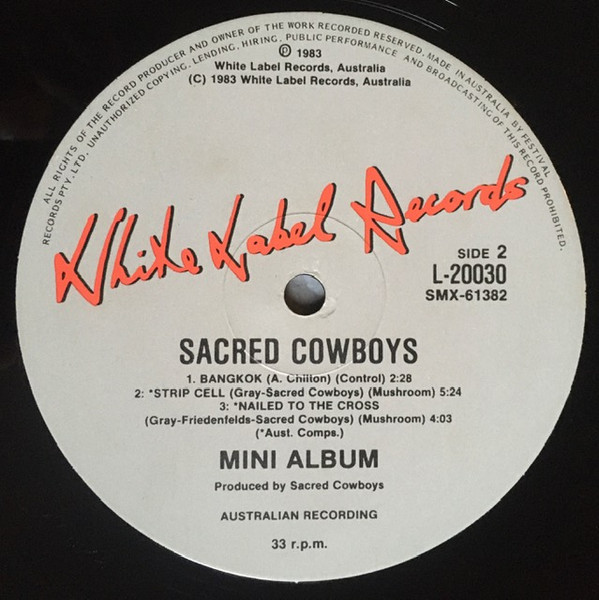 Sacred Cowboys - Sacred Cowboys | White Label Records (L 20030) - 4 Sacred Cowboys - Sacred Cowboys | White Label Records (L 20030) - 4
