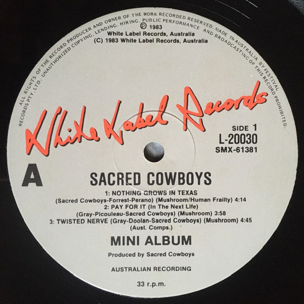 Sacred Cowboys - Sacred Cowboys | White Label Records (L 20030) - 3 Sacred Cowboys - Sacred Cowboys | White Label Records (L 20030) - 3