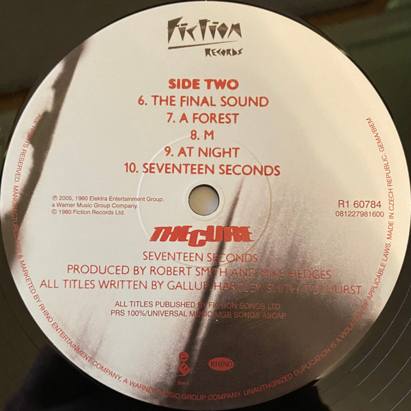 The Cure - Seventeen Seconds | Fiction Records (R1 60784) - 4