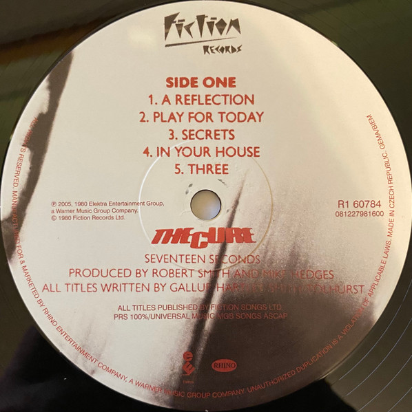 The Cure - Seventeen Seconds | Fiction Records (R1 60784) - 3