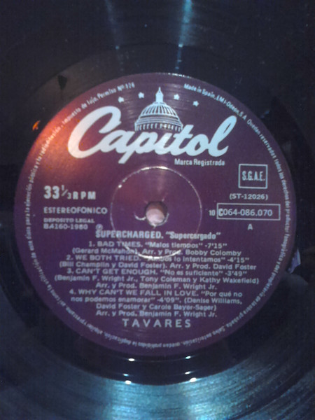 Tavares - Supercharged | Capitol Records (10C 064-086.070) - 4