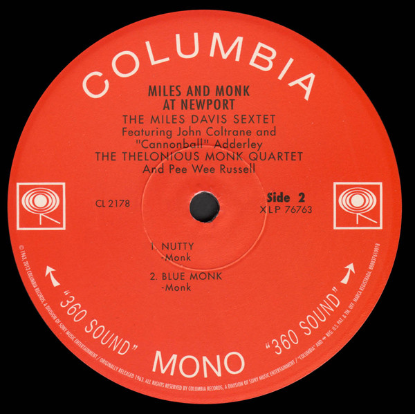 The Miles Davis Sextet & The Thelonious Monk Quartet - Miles & Monk At Newport | Columbia (CL 2178) - 3 The Miles Davis Sextet & The Thelonious Monk Quartet - Miles & Monk At Newport | Columbia (CL 2178) - 3