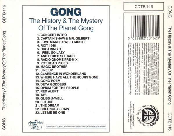 Gong - The Mystery And The History Of The Planet Gong | Thunderbolt (CDTB 116) - 2
