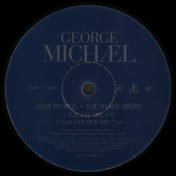 George Michael - Star People '97 (The Dance Mixes) | Virgin (7243 8 94244 6 1) - 3