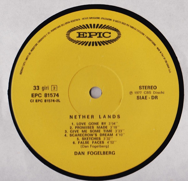 Dan Fogelberg - Nether Lands | Epic (EPC 81574) - 4