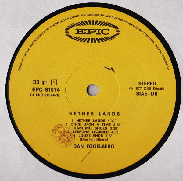Dan Fogelberg - Nether Lands | Epic (EPC 81574) - 3