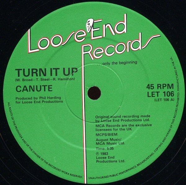 Canute - Turn It Up | Loose End Records (LET 106) - main