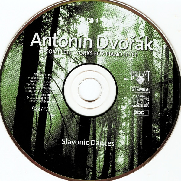 Antonín Dvořák - Complete Works For Piano Duet (Slavonic Dances, Legends, From The Bohemian Forest) | Brilliant Classics (92274) - 3