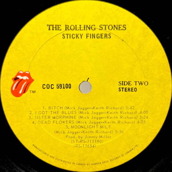 The Rolling Stones - Sticky Fingers | Rolling Stones Records (COC 59100) - 4 The Rolling Stones - Sticky Fingers | Rolling Stones Records (COC 59100) - 4