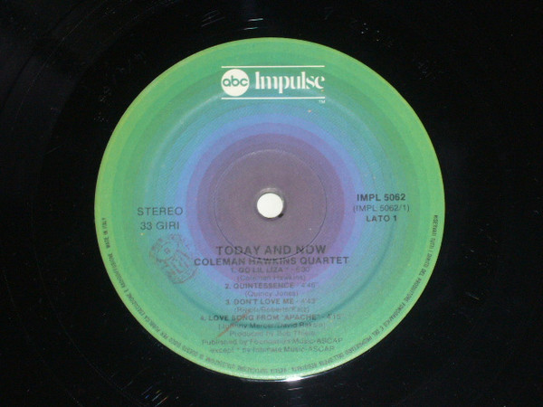Coleman Hawkins Quartet - Today And Now | Impulse! (IMPL 5062) - 4