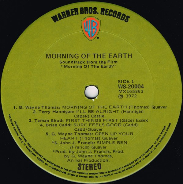 Various - Morning Of The Earth (Original Film Soundtrack) | Warner Bros. Records (WS-20004) - 4