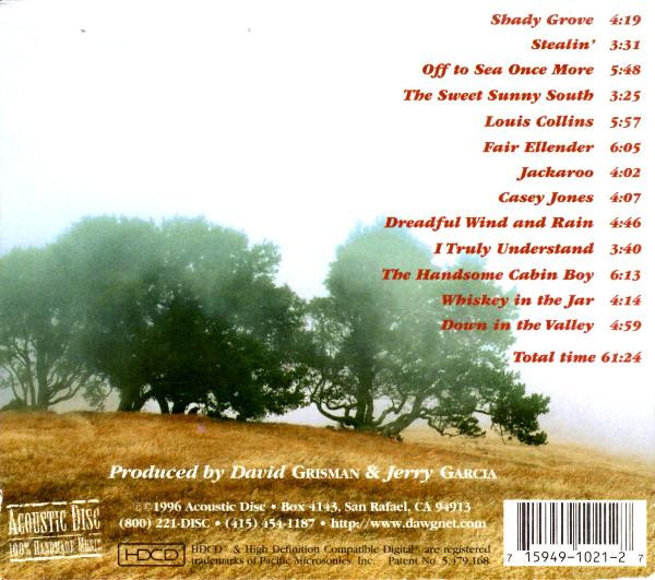 Jerry Garcia , David Grisman - Shady Grove | Acoustic Disc (ACD-21) - 2
