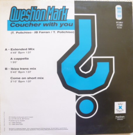 Question Mark - Coucher With You | Bax Dance (577 335-1) - 2 Question Mark - Coucher With You | Bax Dance (577 335-1) - 2