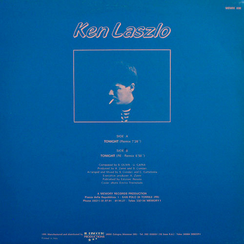 Ken Laszlo - Tonight (Remix) | Memory Records (MEMIX 038) - 2