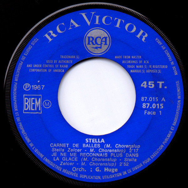 Stella - Carnet De Balles | RCA Victor (87.015) - 3 Stella - Carnet De Balles | RCA Victor (87.015) - 3