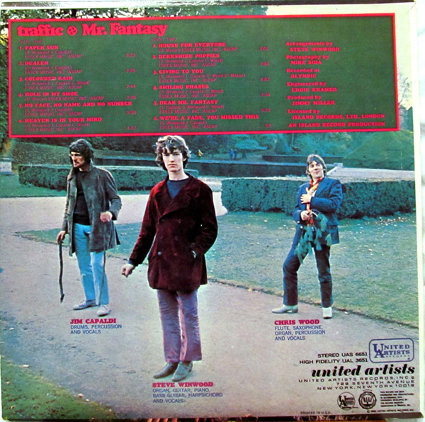 Traffic - Mr. Fantasy | United Artists Records (UAS 6651) - 2 Traffic - Mr. Fantasy | United Artists Records (UAS 6651) - 2