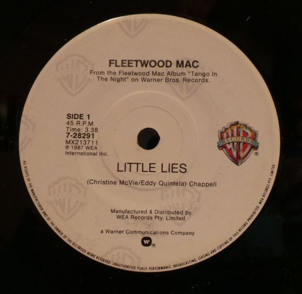 Fleetwood Mac - Little Lies | Warner Bros. Records (7-28291) - 3