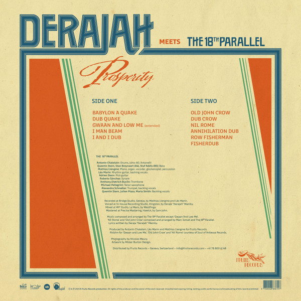 Derajah Meets The 18th Parallel - Prosperity | Fruits Records (FTR055) - 3 Derajah Meets The 18th Parallel - Prosperity | Fruits Records (FTR055) - 3