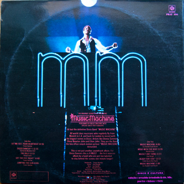 Music Machine With Patti Boulaye - The Music Machine | PYE Records (PRAT 106) - 2