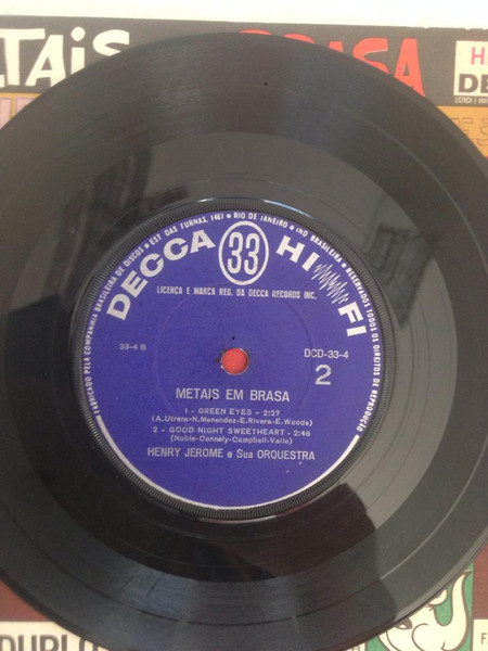 Henry Jerome E Sua Orquestra - Metais Em Brasa | Decca (DCD-33-4) - 4