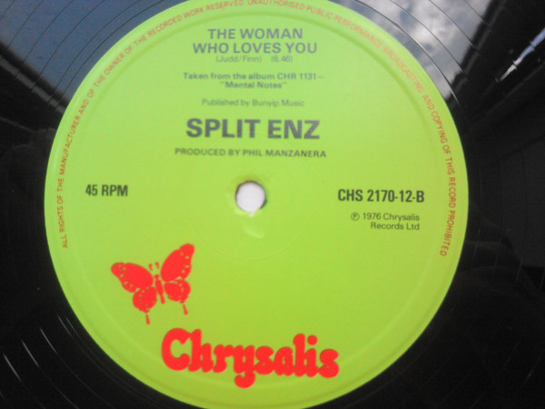 Split Enz - My Mistake C/W Crosswords | Chrysalis (CHS 2170) - 4