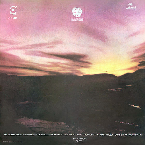 Emerson, Lake & Palmer - Trilogy | ATCO Records (ATLP 020) - 4