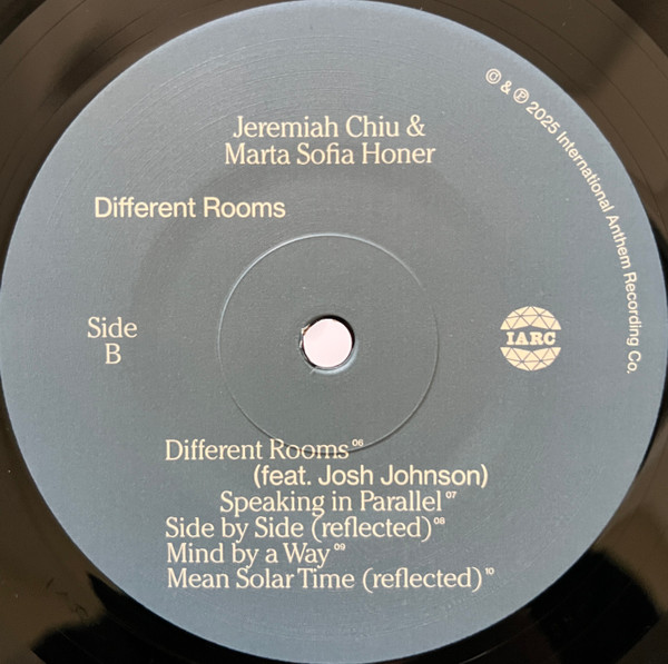 Jeremiah Chiu & Marta Sofia Honer - Different Rooms | International Anthem Recording Company (IARC0098) - 4 Jeremiah Chiu & Marta Sofia Honer - Different Rooms | International Anthem Recording Company (IARC0098) - 4